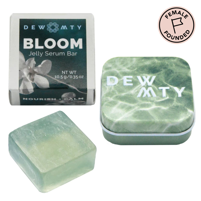 DEW MIGHTY Water + Bloom Serum Bar + Case